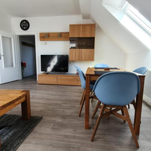 Η κουζίνα ή μικρή κουζίνα στο Ferienwohnung Fernblick
