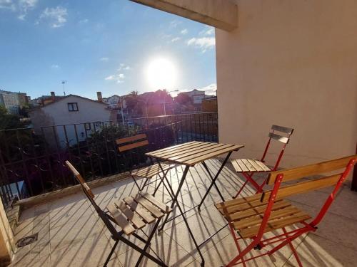 Balkón alebo terasa v ubytovaní Casa céntrica. A Coruña a 200m de la playa Riazor