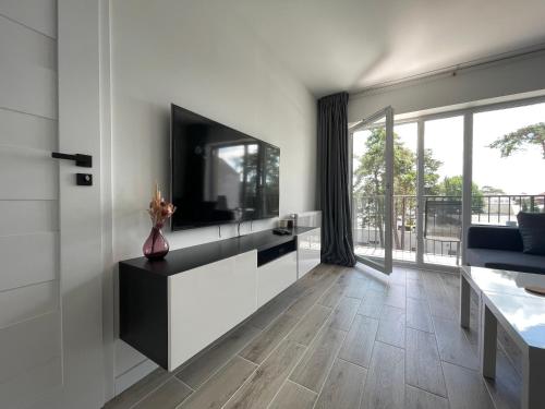 TV a/nebo společenská místnost v ubytování Apartament Na Wydmach Miedzywodzie