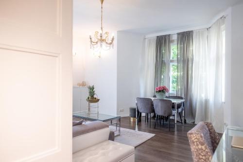 Posezení v ubytování Luxusní a klidné ubytování v centru Karlových Varů