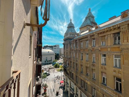 Výhľad na mesto Budapešť alebo výhľad na mesto priamo z apartmánu