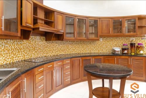 Dapur atau dapur kecil di Su's Villa Hà Giang