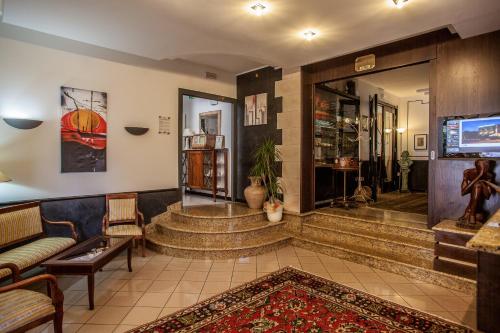 Posezení v ubytování Mannu Hotel