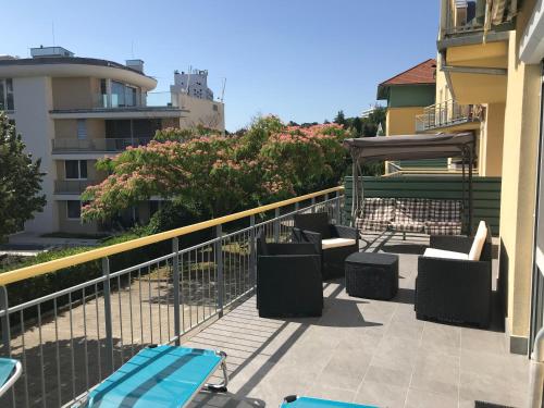 Balkoni atau teres di Locus Home Hévíz