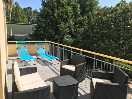 Balkoni atau teres di Locus Home Hévíz