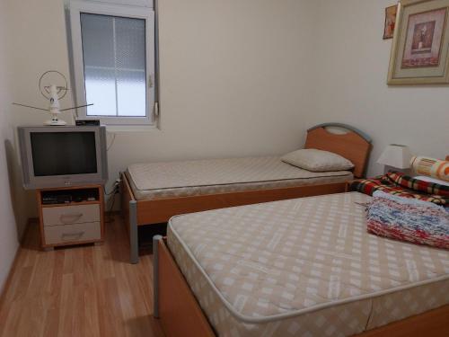 TV a/nebo společenská místnost v ubytování Lucic apartment Rafailovici