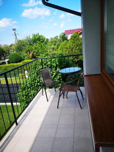 Un balcón o terraza en Pokoje Gościnne "Keja"