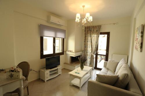 Χώρος καθιστικού στο Levantes Villas