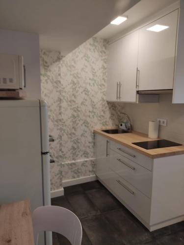 Kuchyň nebo kuchyňský kout v ubytování Apartamento pequeño, coqueto y céntrico.