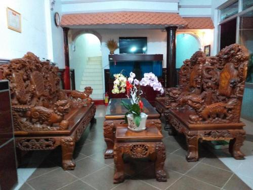 Posezení v ubytování Nhà Nghỉ Nguyên Anh