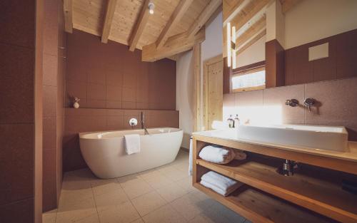 Koupelna v ubytování Hotel Waldhuus