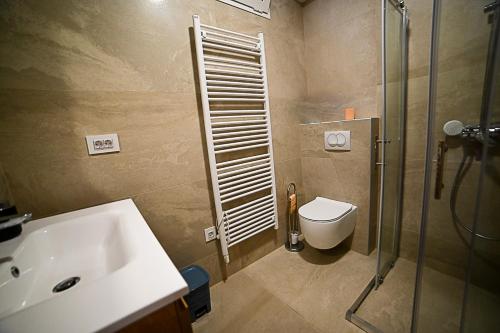 Koupelna v ubytování Apartment Bine