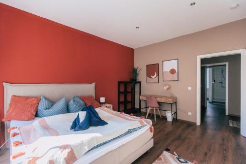 Ένα ή περισσότερα κρεβάτια σε δωμάτιο στο Luga Homes - Mitte