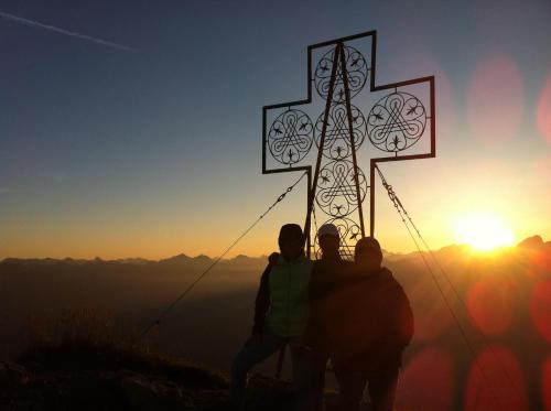 Blick auf den Sonnenuntergang/Sonnenaufgang von der Pension aus oder aus der Nähe