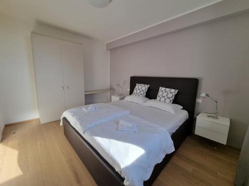 Кровать или кровати в номере Residence La Villa Opale