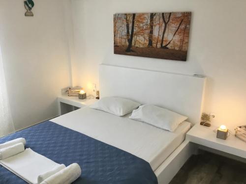Ένα ή περισσότερα κρεβάτια σε δωμάτιο στο VILLA LEMONIA
