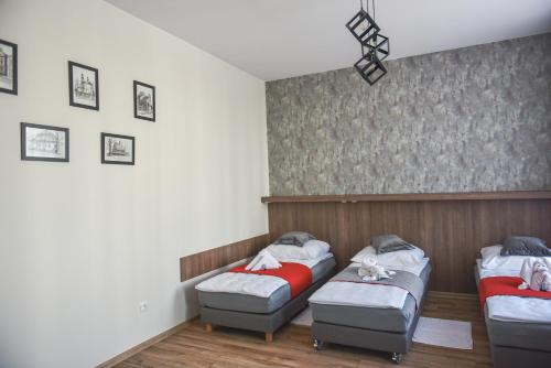 Postel nebo postele na pokoji v ubytování Apartament PLAC KAZIMIERZA WIELKIEGO 5