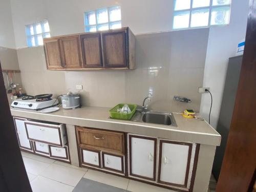 Virtuvė arba virtuvėlė apgyvendinimo įstaigoje Puyo Suites Homestay