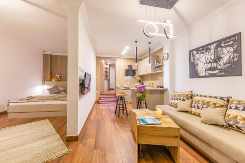 Postel nebo postele na pokoji v ubytování Apartment Steff