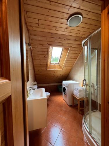 Kúpeľňa v ubytovaní Leśne zacisze