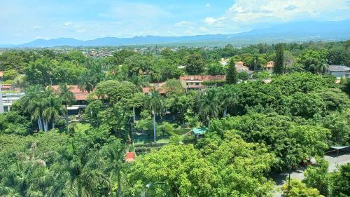an overhead view of a city with trees and buildings at Holiday Inn Express & Suites Cuernavaca by IHG in Cuernavaca