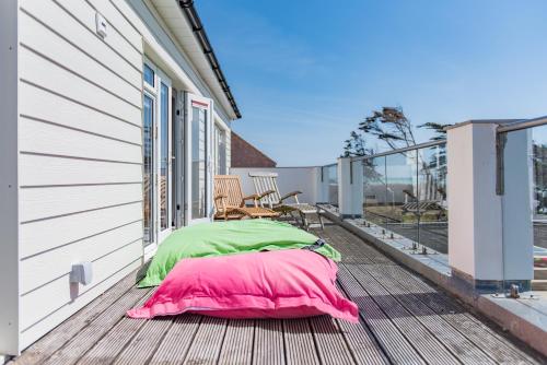 Balkoni atau teres di Sun Beach House