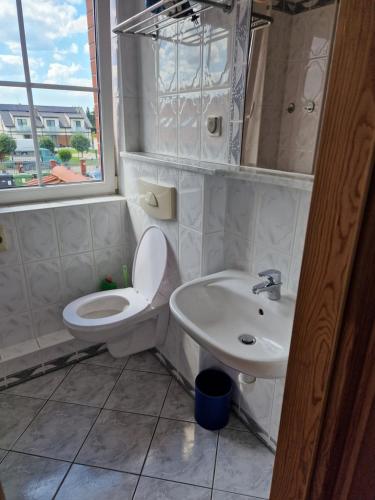 Koupelna v ubytování Apartamenty Hexagon nr16