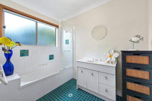 Kylpyhuone majoituspaikassa Seaholme at Cowan Cowan
