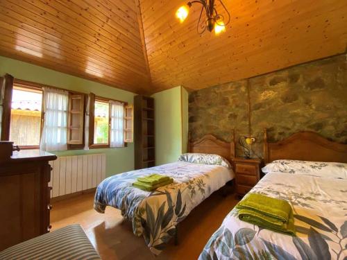Lova arba lovos apgyvendinimo įstaigoje Casa Rural Kiko Asturias