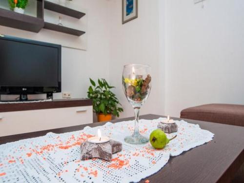 TV a/nebo společenská místnost v ubytování Apartment Spalato