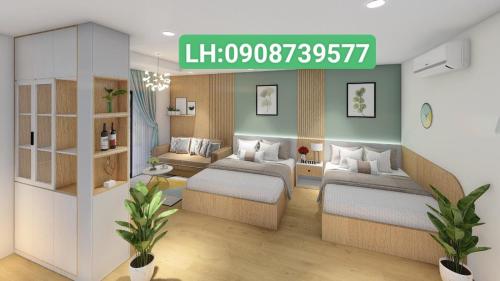 Zona de estar de Căn Hộ TMS 28 Nguyễn Huệ - Xuan Phuong House