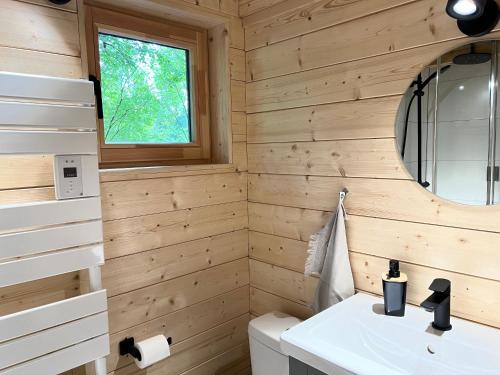 Koupelna v ubytování Z Lodges