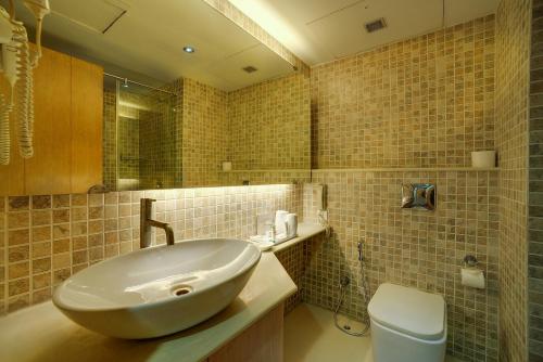 Vonios kambarys apgyvendinimo įstaigoje Siamton Inn- A Cygnett Collection