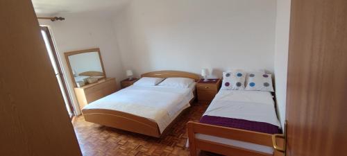 Cama o camas de una habitación en Apartmani Kristina