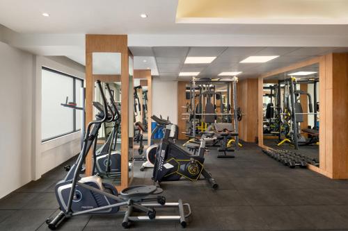 The fitness center and/or fitness facilities at Ramada Encore by Wyndham Kathmandu Thamel