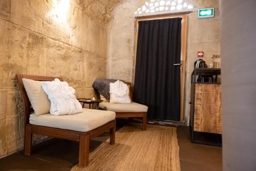 Χώρος καθιστικού στο Le Grand Aigle Hotel & Spa****