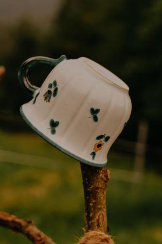 a tea pot on top of a stick at Almhaus Kochjosel in Garanas