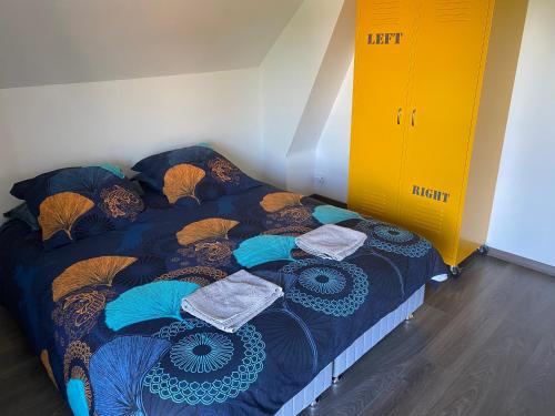 Postel nebo postele na pokoji v ubytování Chez Fabien sourzat
