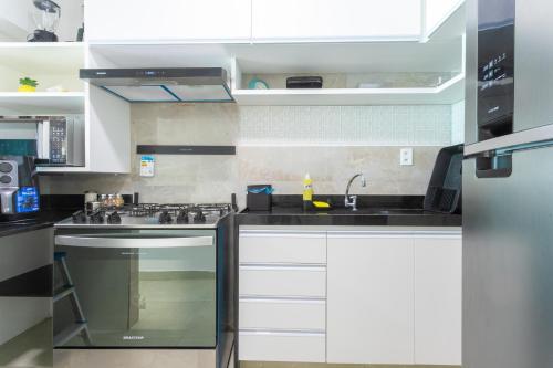 Dapur atau dapur kecil di Crôa Residence