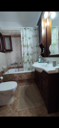 Ένα μπάνιο στο Panos Luxury Suites