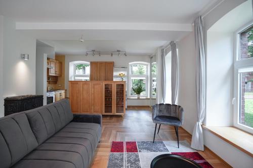 Setusvæði á Exclusive OldNew apartments in city center