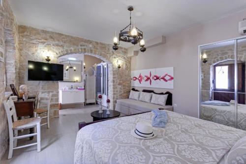 Posteľ alebo postele v izbe v ubytovaní Villa Lefkippos by Villa Plus