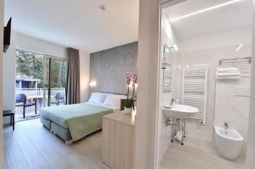 Koupelna v ubytování Hotel Meublè Nazionale