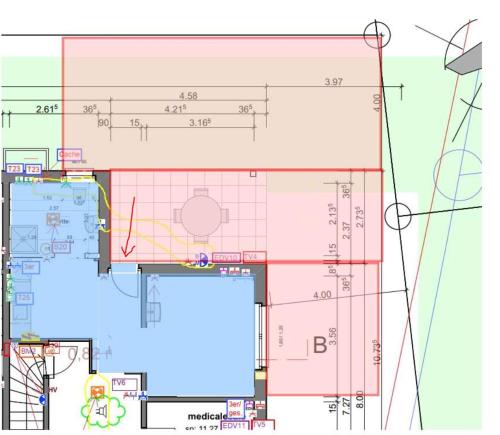 a floor plan of a building with formulas at Studio "Minergy" in Donatyre