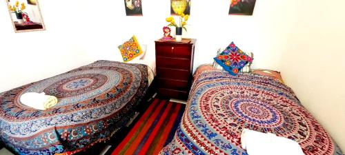 Postel nebo postele na pokoji v ubytování Hostel mágico San Blas