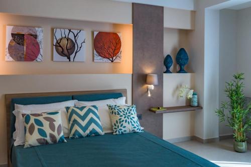 Postel nebo postele na pokoji v ubytování Macramè Fazello Rooms