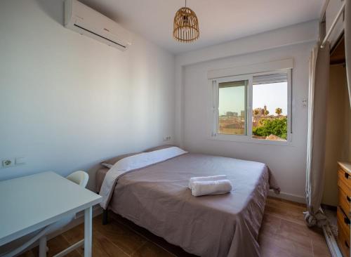 Posteľ alebo postele v izbe v ubytovaní Luxury Casa del Sol Malaga centro