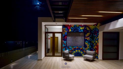 Posezení v ubytování Hotel Talavera Teziutlan