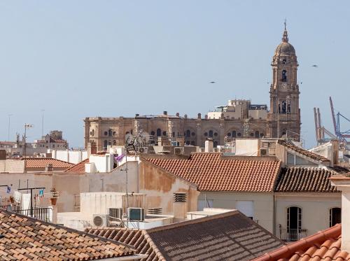 Výhľad na mesto Malaga alebo výhľad na mesto priamo z apartmánu