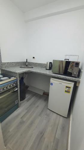Kuhinja oz. manjša kuhinja v nastanitvi Rihana Studio & pool